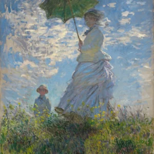Claude-Monet-Woman-Parasol-oil-canvas-Her-1875
